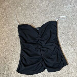 Lulu's Classic Black Strapless Top